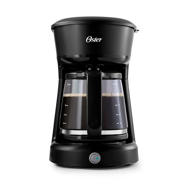 Oster Cafetera de 12 tazas con indicador de encendido, jarra de vidrio y filtro permanente mod. BVSTDCS12BN