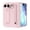 Pink, variant on Leymi Case for iPhone Duo with Kickstand, Screen Protector Included Hard PC Protective Rugged Non-Slip Anti-Fingerprint Shockproof Phone Shell for Women Men, Gray