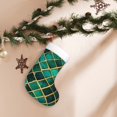 thumbnail image 7 of Naloa Green Mosaic Glass Christmas Stockings Decorations, Xmas Ornaments, DIY Personalized Farmhouse Decor for Home Family Party Tree, 7 of 7