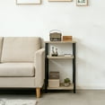 thumbnail image 6 of CONCETTA End Table with 3 Shelves, Narrow Nightstand for Small Spaces, Easy Assembly, Ideal for Living Room and Bedroom,Gray, 6 of 10