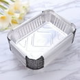 30Pack Disposable Aluminum Oblong Foil Pans with Lid Covers Recyclable