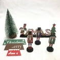 thumbnail image 3 of Christmas Tree Decor Children‘s Gifts Desktop Decoration Creative DIY Wooden Nutcracker Soldier Puppet Set, 3 of 8
