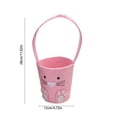 thumbnail image 3 of Easter Basket Cute Basket Decorative Bunny Basket With Bow For Easter Eggs Gift Giving Baskets For Gifts Empty, 3 of 6