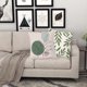 thumbnail image 4 of Juego de 4 fundas de almohada con estampado de flores de 18 x 18 pulgadas, diseño geométrico abstracto nórdico verde, decoración para cama, sofá y sala de estar, 4 of 6