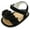 01 Black, variant on Infant Baby Girls Summer Sandals with Flower Soft Sole Newborn Toddler First Walker Crib Dress Shoes