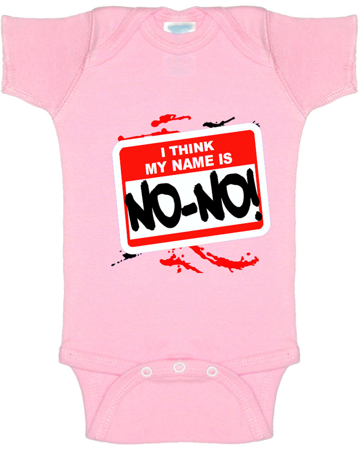 light pink baby onesie