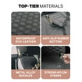 thumbnail image 4 of Owleys Luxury Kick Mat - Black Eco-Leather Back Seat Protector for Kids, Universal Fit, 1 pc, 4 of 13