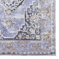 thumbnail image 6 of Contemporary Home Living 2.25' x 3.25' Geometric Medallion Rectangular Area Throw Rug - Purple and, 6 of 7