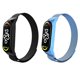 thumbnail image 1 of Juego de 2 correas magnéticas metálicas para Mi Band 7, 6, 5, 4 y 3, correas de reloj inteligentes ajustables de acero inoxidable para mujer, hombre, deporte y trabajo, 1 of 7