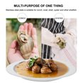 thumbnail image 2 of LOLIPPYY Plat à Escargots en Acier Inoxydable avec Assiette Séparée pour Rangement Argent 1 Pce, 2 of 7