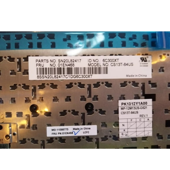 New Genuine Lenovo ThinkPad L470 US US Black Keyboard 01EN468