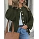 thumbnail image 2 of Suéter PRETTYGARDEN 2025 Tejido Grueso con Botones XL Verde Militar, 2 of 5