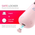 thumbnail image 5 of Cepillo alisador de pelo inalámbrico TYMO Porta, minicepillo portátil para viajes, peine caliente de iones negativos para mujeres, ligero y portátil, recargable por USB, color rosa, 5 of 5
