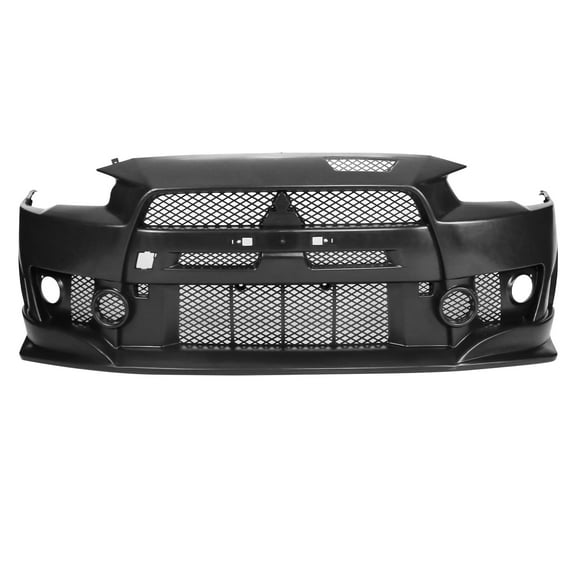 Ikon Motorsports Compatible with 08-15 Lancer FQ FQ440 Style Front Bumper Cover Conversion PP Polypropylene