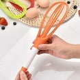 thumbnail image 3 of 2-In-1 Collapsible whisk, 12-Inch Balloon and Flat Whisk Silicone, Premium Silicone Wire Cooking Whisk 4pcs, 3 of 5