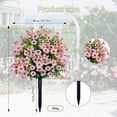 thumbnail image 2 of 2Pcs Artificial Violet Ball Topiary Trees with Ground Spikes for Outdoor, 23.6 in Fake Artificial Bushes Plants, UV Resistant Faux Greenery Shrubs Faux Plants for Front Door Garden, Yard, 2 of 11