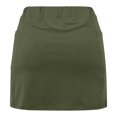 thumbnail image 5 of Kovlvoll Shorts for Women Plus Size Elastic Mid-Waist Casual Solid Color Shorts Bottom Skirt Pants, 5 of 6