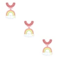 thumbnail image 2 of Cepillo Cateissary para niños en forma de U Rosa 3Conjunto, 2 of 6