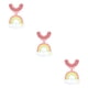 thumbnail image 4 of Monstrate Cepillo de para niños en forma de U, cepillo de de boca completa para bebés, limpieza de lengua, viajes para el hogar, regalos para Rosa 3Conjunto, 4 of 6