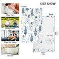 thumbnail image 6 of Yayeee 2 Pack Hand Towels for Bathroom 100% Cotton 16" x 28" Kitchen Towel, Blue Cute Snowmen, 6 of 7