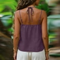 thumbnail image 6 of LIaqionyy Womens Summer Tank Tops Cotton Linen Sleeveless Cami Shirts Casual Loose Tunic Spaghetti Strap Camisole, 6 of 7