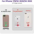 thumbnail image 6 of Silicone Case for iPhone SE 2022 Case/iPhone SE 2020 /iPhone 8/7 Case, [Military Grade Drop Protection] Shockproof Protective Phone Case Slim Thin Cover 4.7-Inch,Light Brown, 6 of 12