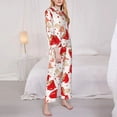 thumbnail image 3 of Kdxio Cute Mushroom Women's Pajama Sets Long Sleeve Button Down Sleepwear Nightwear Soft Pjs Lounge Sets-X-Large, 3 of 7