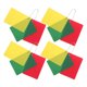 thumbnail image 1 of Juego de 4 tarjetas rojas y amarillas para fútbol: suministros para árbitros deportivos - Tarjetas de penalización rojas, amarillas y verdes para fútbol y otros deportes, 1 of 5