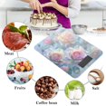 thumbnail image 4 of Roses Watercolor Food Scale Digital Kitchen Scale Waterproof Grams Ounces lbs for Weight Loss, 4 of 7
