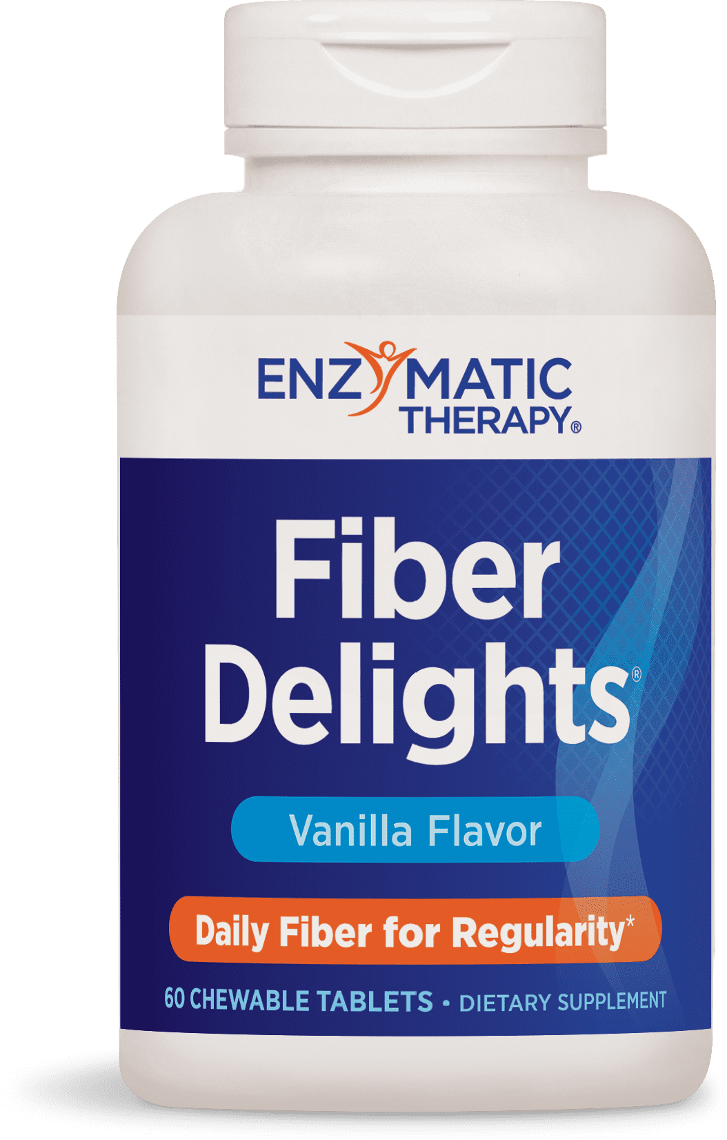 Enzymatic Therapy Fiber Delights Vanilla Flavor, 60 Chewables