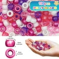thumbnail image 3 of YUEHAO Bracelets Beads Glitter Beads Hair Beads Craft Beads Children's Multicolor Beads Diy Beads Bracelet Beads Craft Beads, 3 of 5