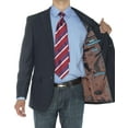 thumbnail image 5 of LN LUCIANO NATAZZI Mens Two Button Notch Lapel Blazer Modern Fit Suit Jacket Blue, 5 of 5