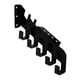 thumbnail image 3 of Soporte de pared resistente con 5 ganchos para escobas, desbrozadoras y otros utensilios de garaje o cobertizo. Ideal para colgar escobas, desbrozador, 3 of 8