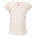 thumbnail image 2 of Richie House Girls' Polka Dot Short Sleeve T-shirt with Bow RH1633, 2 of 2