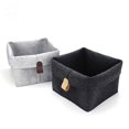 thumbnail image 5 of 1*Felt Storage Box Without Lid Clearance! Storage Basket Folded Closet Storage Large Capacity Cube Storage With Hanger Multifuctional Storage for Shelves Clothing Books Shoes (Dark Gray), 5 of 7