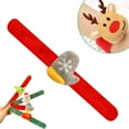 thumbnail image 2 of HCTSHG Stuffed Plush Slap Bracelets Christmas Party Favors Kids, Snap Bracelets Bulk Wristband, Birthday Exchange Gift Bag Stuffer Christmas Party Supplies Decor, 2 of 9