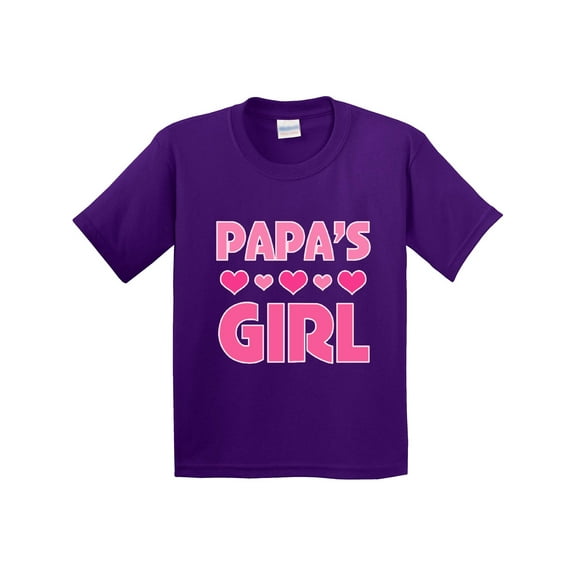 Inktastic Papas Girl Granddaughter Youth T-Shirt