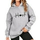 thumbnail image 1 of Gibobby Sudadera de mujer, Sudadera Deportiva Mujer con Cierre, Sudadera con Capucha de Manga Larga, de algodón, Tops para Mujer, Ropa estética(Gris,M), 1 of 3