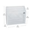 thumbnail image 4 of Mind Reader Mesh Wall File Holder 3 Tier Vertical Organization, White, 4 of 8