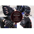 thumbnail image 2 of Guantes para Motociclista Hanylish Antideslizantes, Unisex, Negro-Rojo, Talla M, 2 of 5
