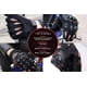 thumbnail image 2 of Guantes para Motociclista Hanylish Antideslizantes, Unisex, Negro-Rojo, Talla M, 2 of 5