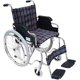 thumbnail image 1 of Silla de Ruedas Tapicería de Cuadros Magnimed MOD.OA4983 Asiento y Respaldo de Lona Descansa Brazos Tipo Escritorio Descansa Pies Abatibles Rin de Aluminio, 1 of 7