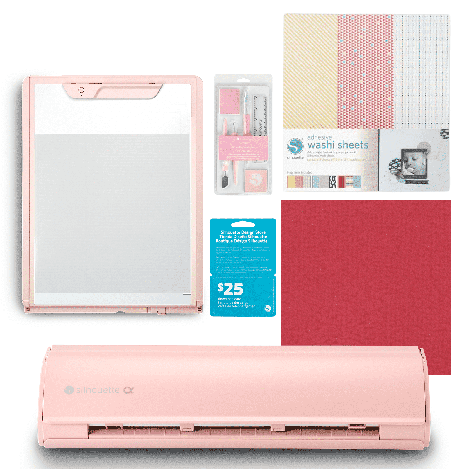 Silhouette Cameo 4, Bluetooth, Autoblade 2, 100 Designs, Software