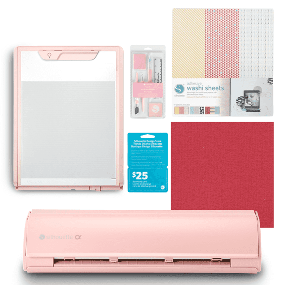 Silhouette CAMEO5α (Alpha) Electrostatic Mat Bundle (Pink)