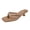 Khaki, variant on Women's Kitten Heel Sandals Square Toe Slip-On Flip Flop Heels Thong Sandals for Summer