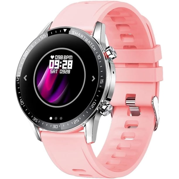 Smartwatch Bluelander con Monitor de Actividad, Sueño y Oxígeno, Notificaciones, Pantalla Táctil, Reloj Inteligente Compatible con Android y iOS, Rosa