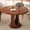 Walnut, variant on Laisnet 47" Modern Round Dining Table for 6, Wood Dinner Table for Kitchen Dining Room, Black