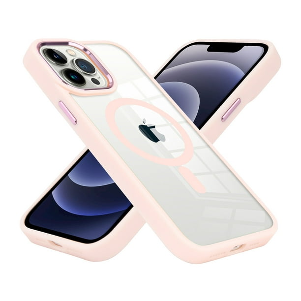 For Apple iPhone XR MagSafe Compatible Transparent Greatest Clear Acrylic with Color Frame Thick Hybrid TPU Cover ,Xpm Case [ Clear Light Pink ] - Walmart.com