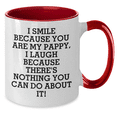 thumbnail image 2 of Pappy's Humorous Two Tone Coffee Mug, Funny Gifts for Graduation from Men, Women, Friends, or Family, 2 of 4