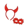 thumbnail image 4 of Diadema de Halloween para niños, accesorio de disfraz para baile de graduación, disfraces y presentaciones. Rojo, 4 of 10